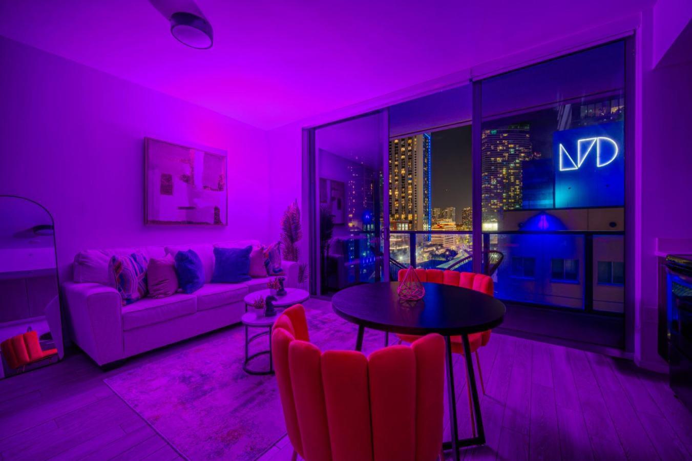 Luxury Loft - Free Parking - Ocean View - Brickell Downtown Lejlighed Miami Værelse billede