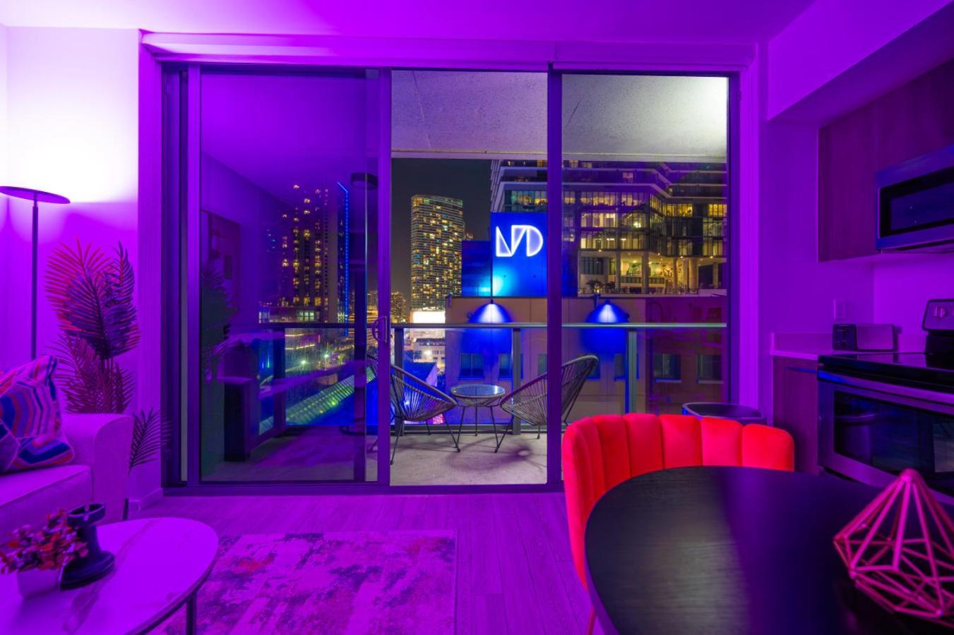 Luxury Loft - Free Parking - Ocean View - Brickell Downtown Lejlighed Miami Værelse billede